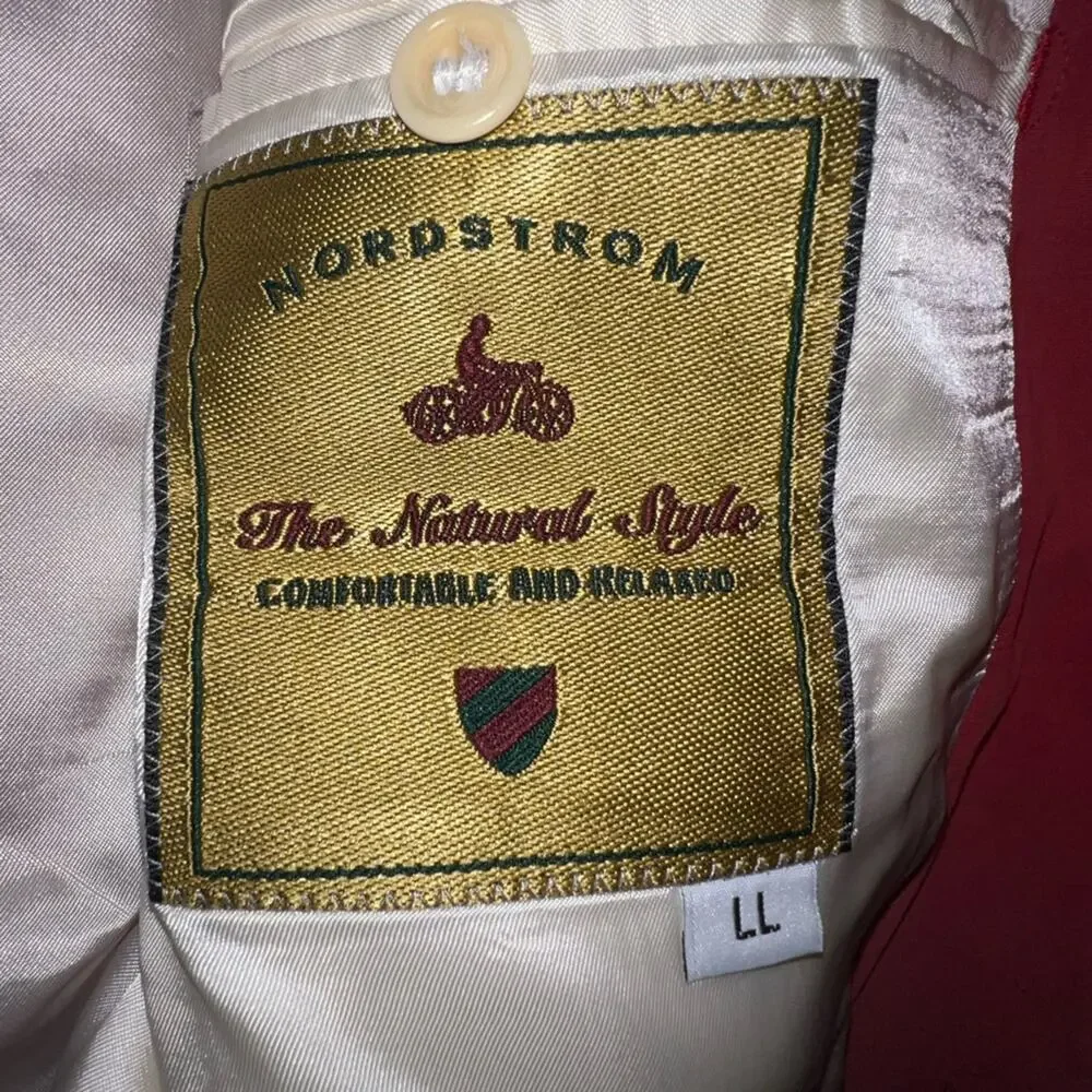 Vintage Nordstrom The Natural Style Blazer Red ish color size 38L